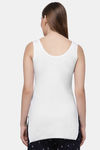 Floret Cotton Camisole (Pack of 2) - White Black — thumbnail 3